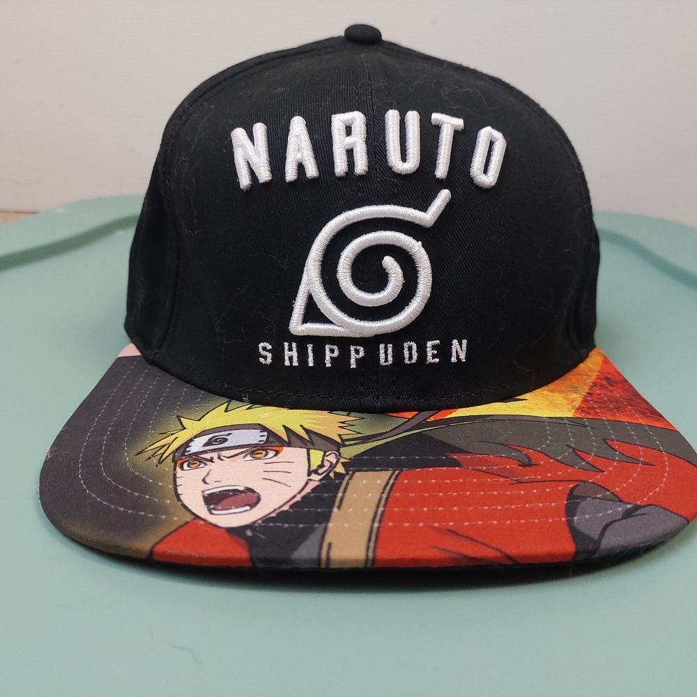 Naruto Shippuden Black and Multicolor Hat